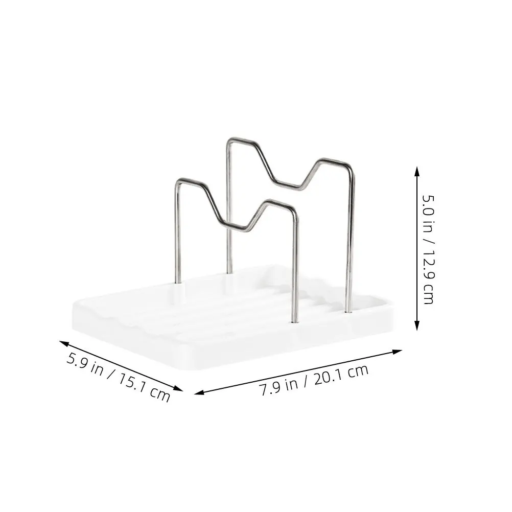 Pot Lid Storage Rack Stainless Steel Kitchen Organizer for Wok Lids Cutting Boards Spoons Pot Cover Rest Pan Organizer Rack