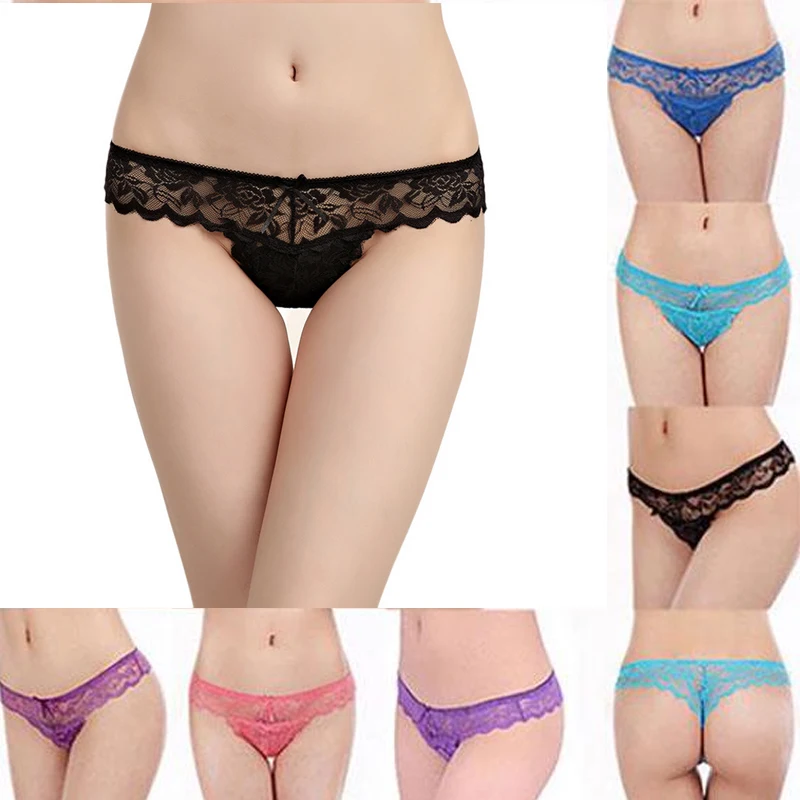 

New Sexy Women Low-waist Seamless Thongs Female Bowknot Lace Briefs Lingerie Knickers G-string Girl Panties Underwear Underpants