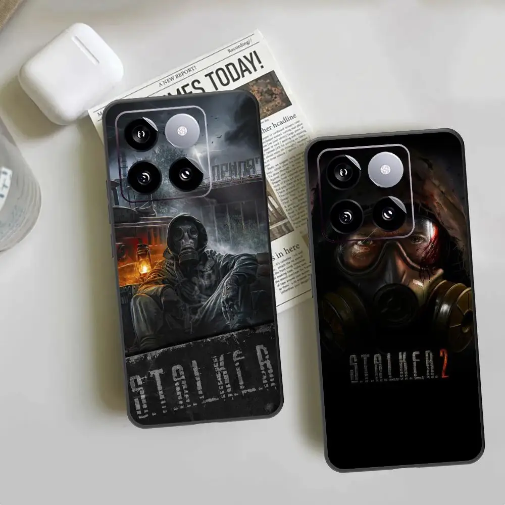 Stalker 2 Phone Case For Xiaomi 14 Ultra 14 13T 13Pro 13 12T 12 11T 11i 11 Black Silicone Case