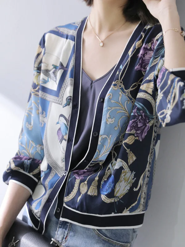 Oule Brand Short Outerwear Sun Protection Light Weight Open Cardigan Women's Top Summer New Style Commute Style Straight Cut