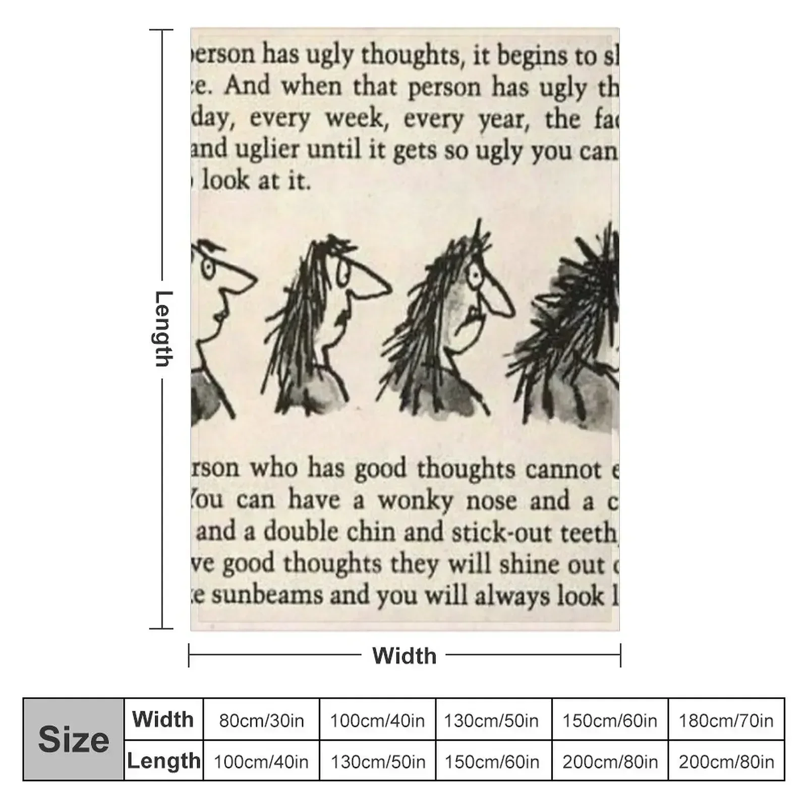 Roald Dahl the twits Throw Blanket Sofas Stuffeds Decorative Beds Designers Blankets