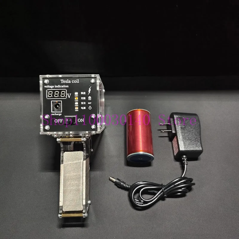 Tragbare Handheld Tesla Spule, 13cm Elektrische Arc Wissenschaftliche Experiment Hohe Spannung Generator, Künstliche Blitz Tesla Spule