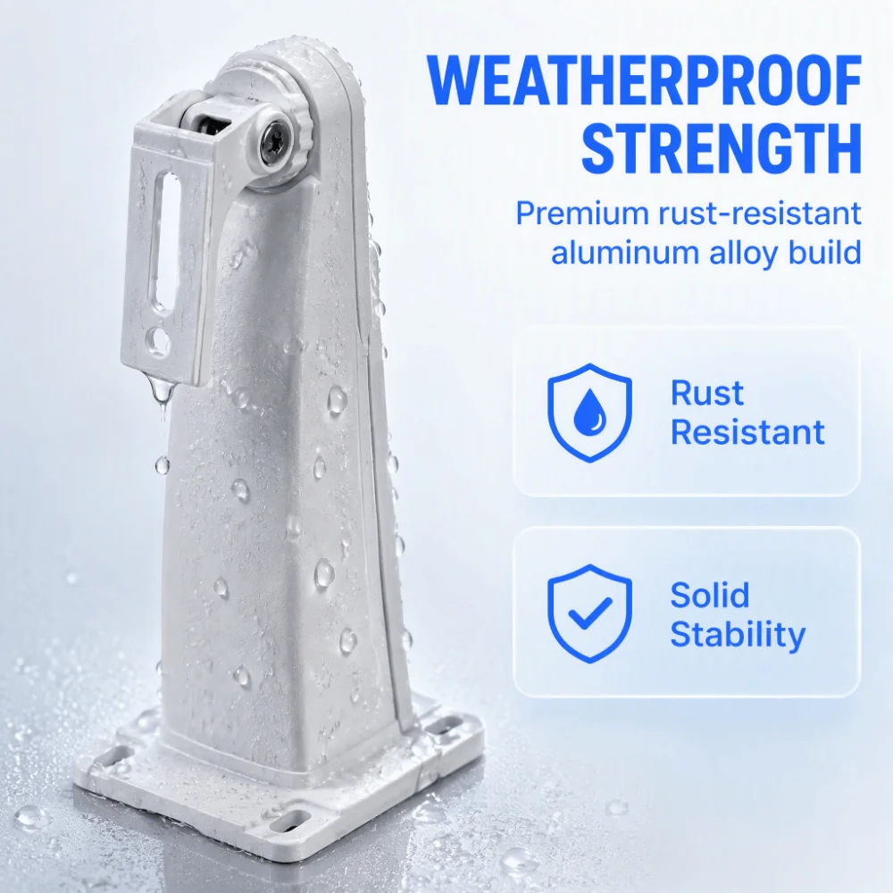 Reliable Aluminum Alloy Security Camera Bracket Sturdy Rust Resistant Wall Mount Stable Support Universal Pole Mount Home