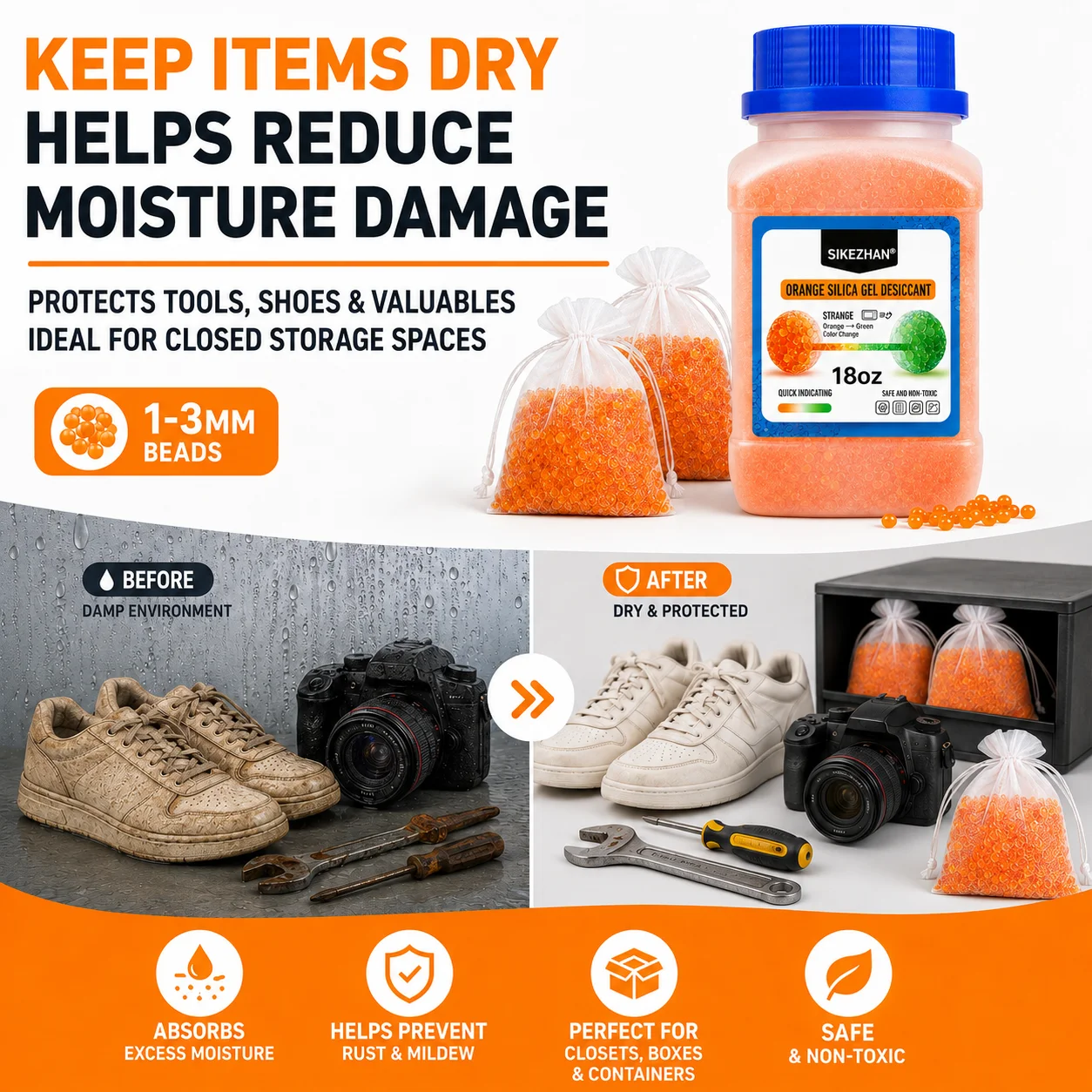 SIKEZHAN Perles de gel de sili - Shoe Polish Cream avis et prix
