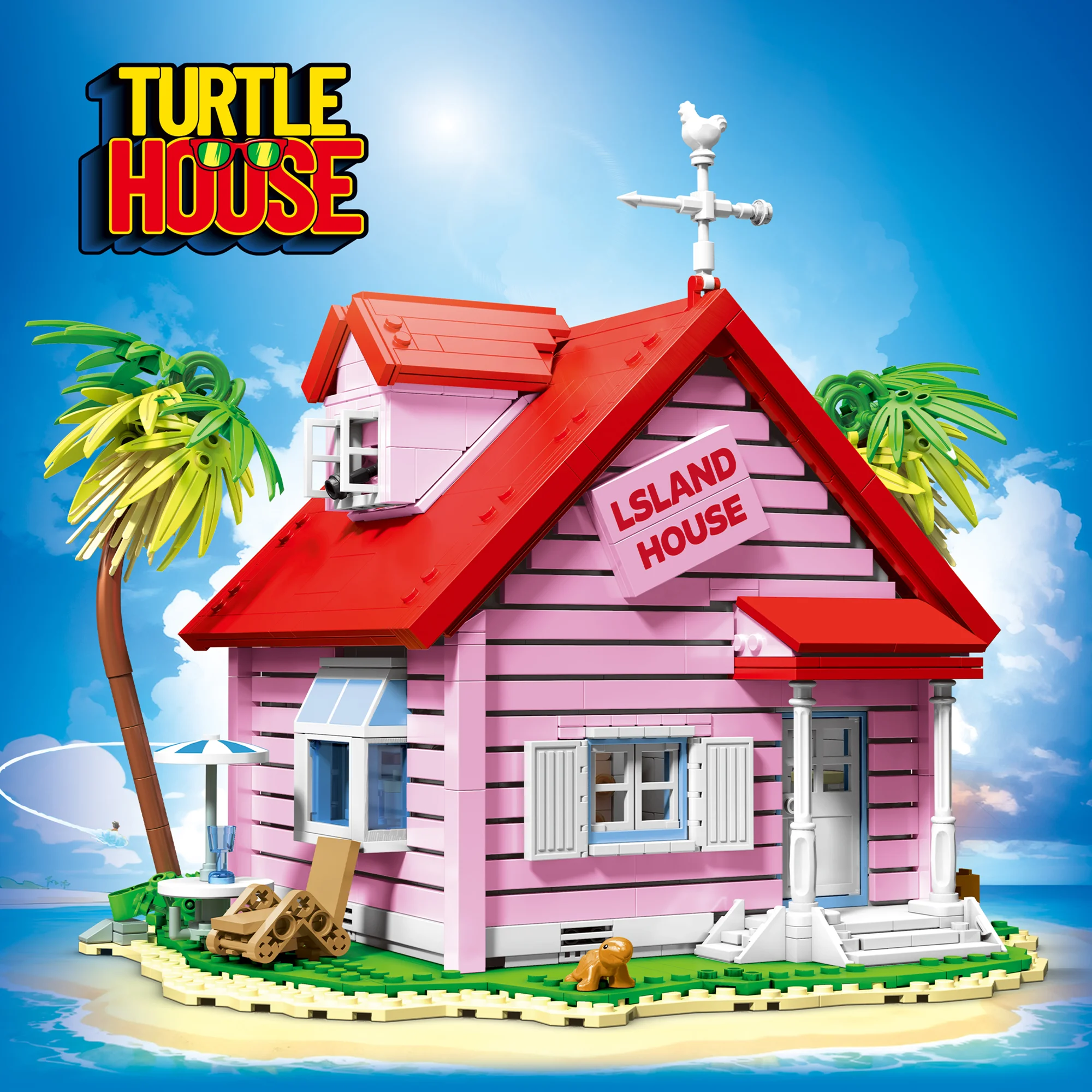 80024 Street View Ocean View House, Modelo Arquitectónico de Bloques de Construcción, MOC, Modelo de Partículas Pequeñas, Juguete de Ensamblaje, Regalo de Cumpleaños para Niños