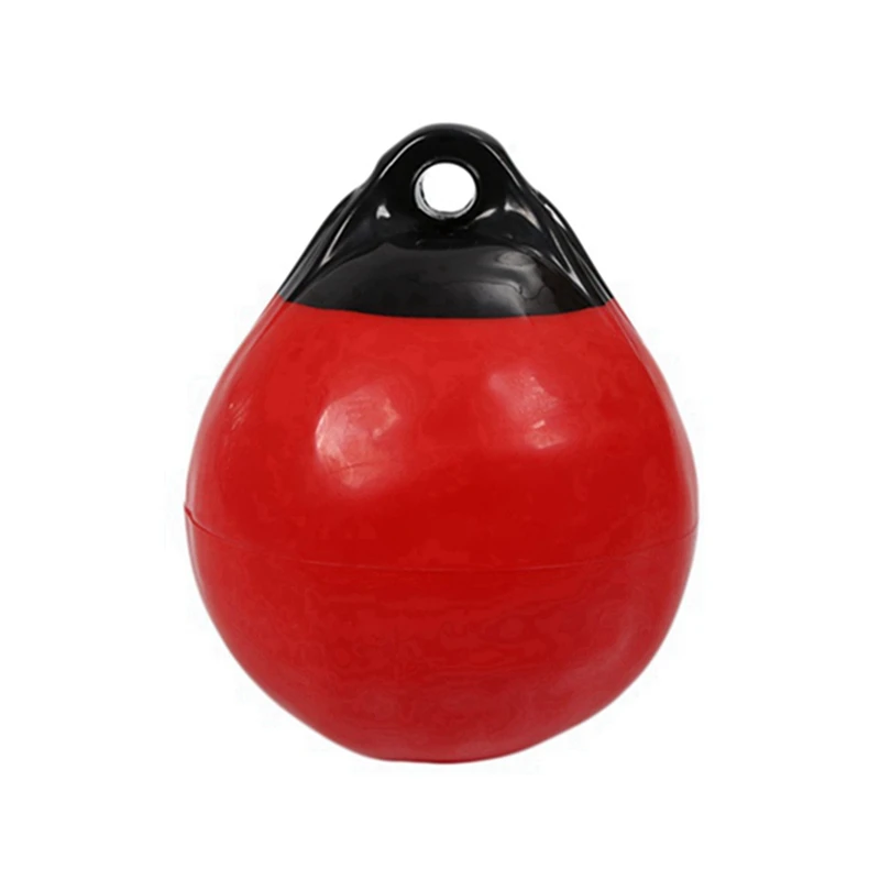 4X Heavy Duty PVC Boat Fender Ball Round Anchor Buoy Dock Bumper Ball Inflatable Protection Marine Mooring Buoy Red