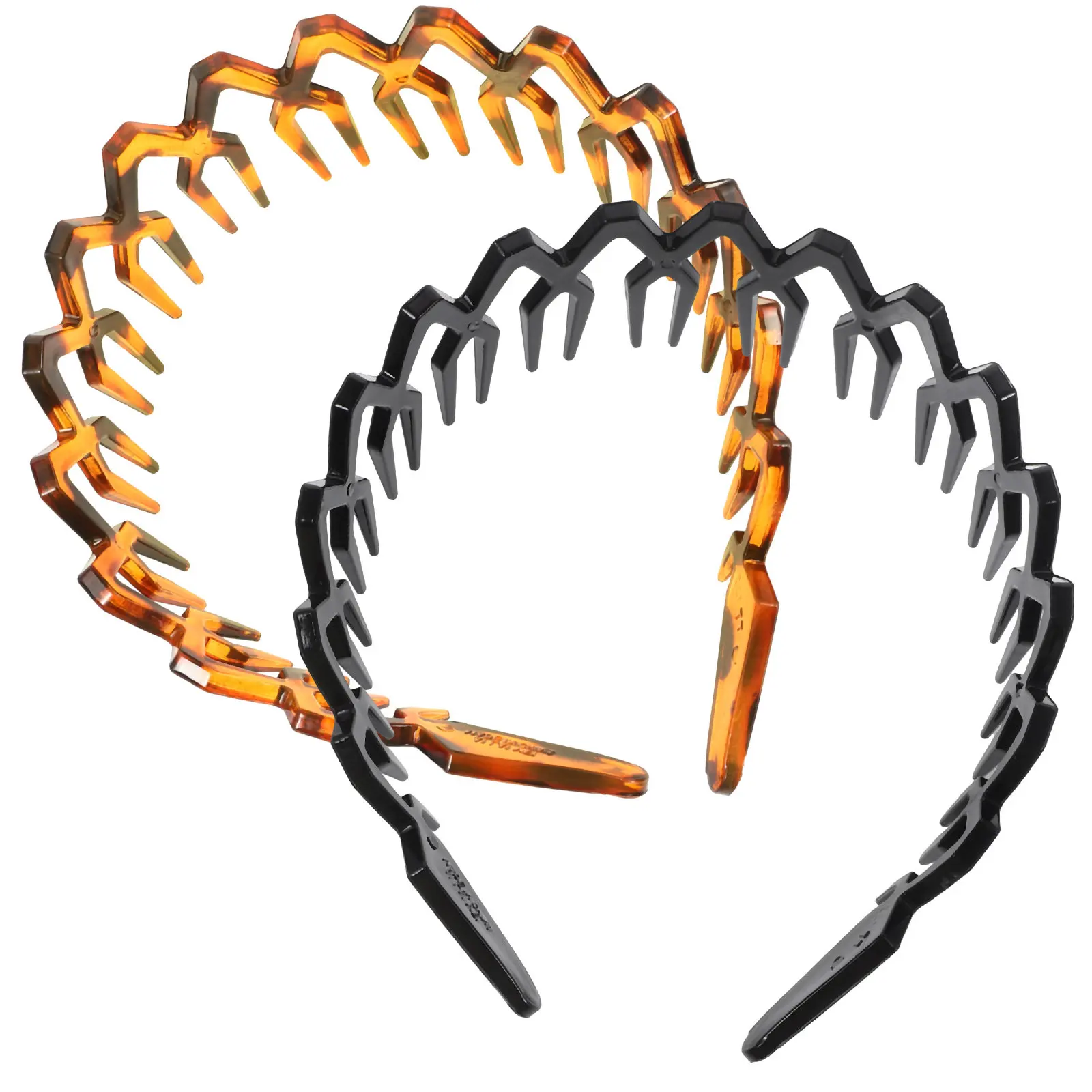 

2Pcs Women Headbands with Teeth Non-Slip Hair Headbands for Face Wash Spa Shower Exercise Lightweight Comfortable Stylish Daily