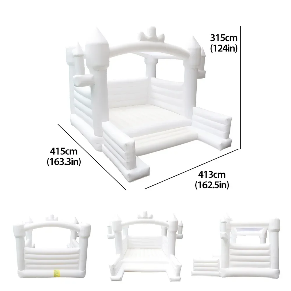 13 футов, белый надувной Свадебный фотодомик с вентилятором, фотография, аренда, детский подарок, уличная игрушка, прыгающая кровать