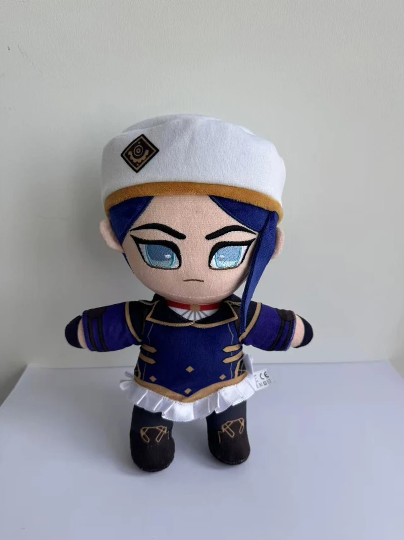 Latest 25cm Cute Anime Character Vi / Big Head Heimerdinger and Caitlyn Kiramman Plush Toys Cartoon Game Collection Plushie Doll view 5