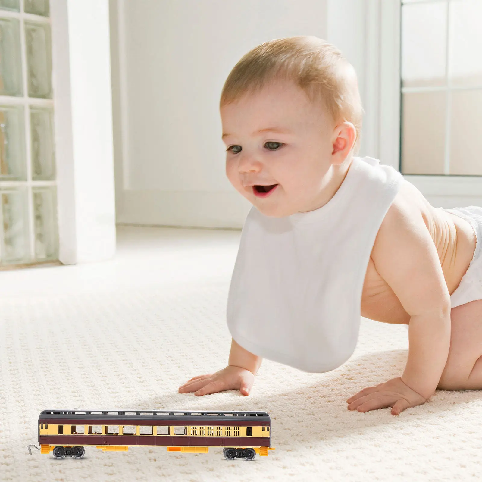 

Diecast Subway Train Set High Speed Locomotive Engine Sliding Linked Subway Car Ride Children Passenger Car Playset