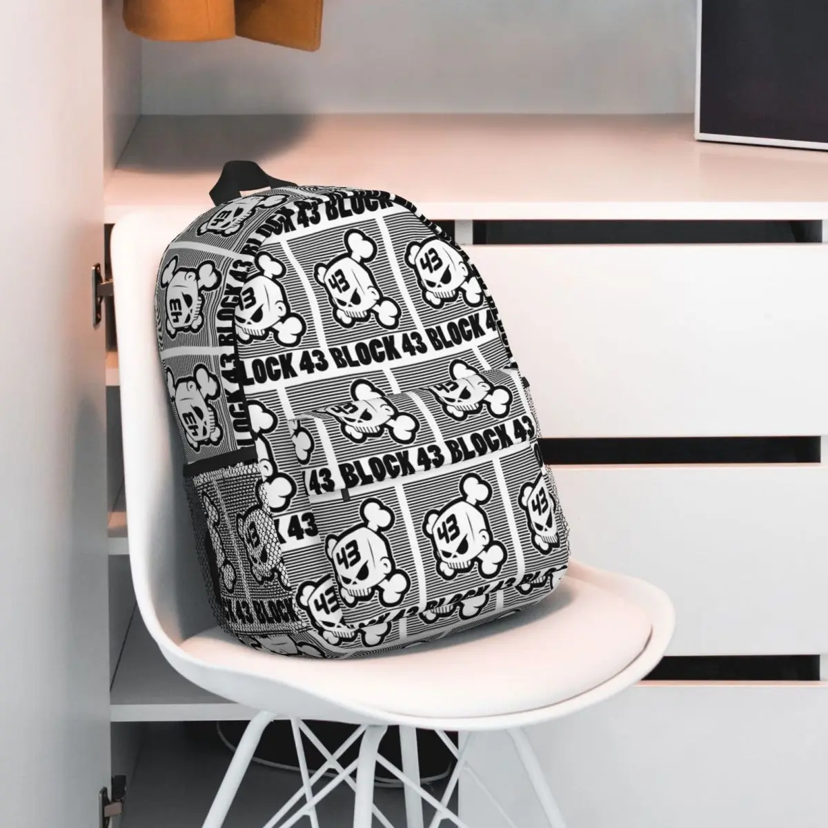 Ken Block Skull 43 Backpack Hot Sale Daypack Large Capacity Boys Girls BookBag Shoulder Bags for Men Women School Bag
