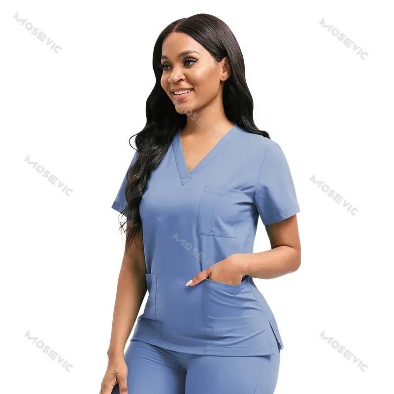 Wholesale Operating Room Medical Uniform Scrubs Hospital Working Scrubs Set Medical Supplies Nurse Dental Surgery Suit Workwear