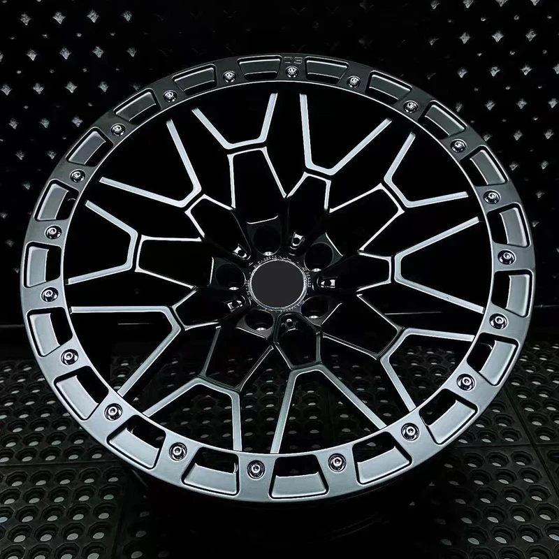 High‑Performance Drag Racing Forged Wheel Set, Real Beadlock Design 20‑24 Inch 5X112 5X114.3 Hub Rims For Racing Vehicle Profess