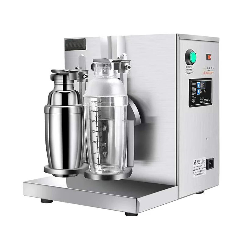 110V 220V Double Cup Bubble Tea Shaking Machine With Timer Cocktail Boba Milk Tea Shaker