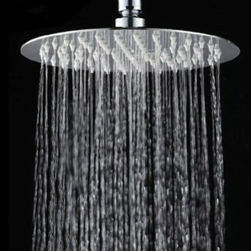 

High Quality 10/8/6 Inch Stainless Steel Ultra-Thin Waterfall Shower Heads Rainfall Shower Head Rain Square Round 2022 New