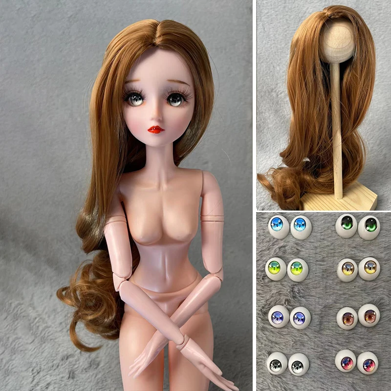 Fashion Cute DIY Doll 60cm Doll Female Princess Doll 1/3 BJD Doll Wig Accessories Girls Kids Doll Toy Gift Lol Doll