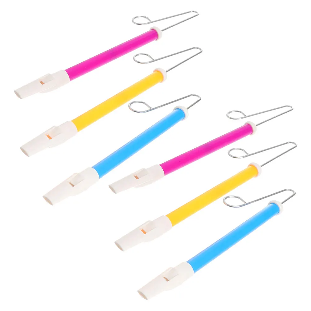 

6 Pcs Yo Flute Toddler Toys Funny Plaything Plastic Children Whistle Musical Instruments
