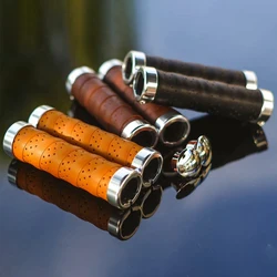 Vintage Bike City Leisure Bike 22.2mm Ultra Fiber Leather Retro Folding Bicycle Handle Grip Lockable Available In Four Colors