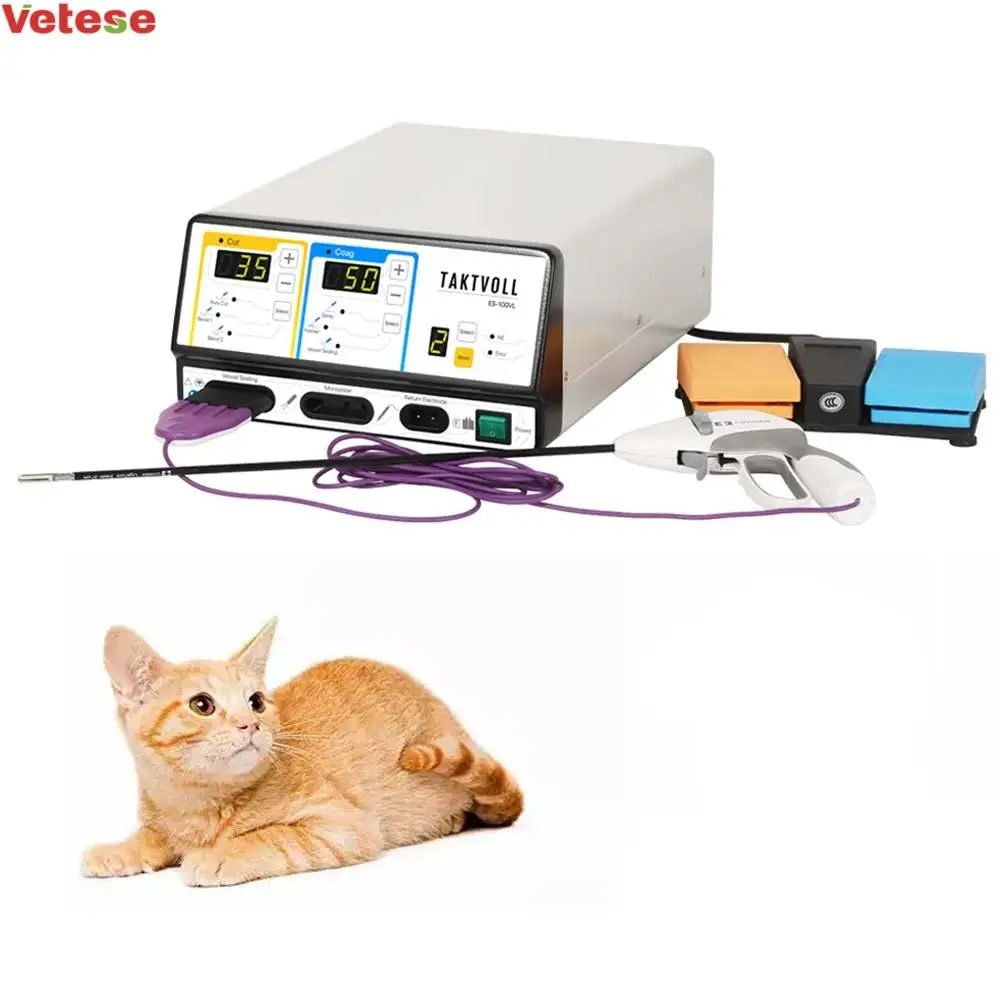 High Frequency Electrosurgical Unit Veterinary Cautery Machine Diathermy Ligasure Scissor Surgery Endoscopic