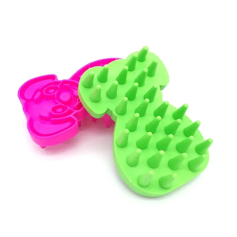 Silicone Pet Dog Brush Cat Comb for Grooming Cleaning Massage Bathing Soft Needle Comb Brushes Quick Clean Tool