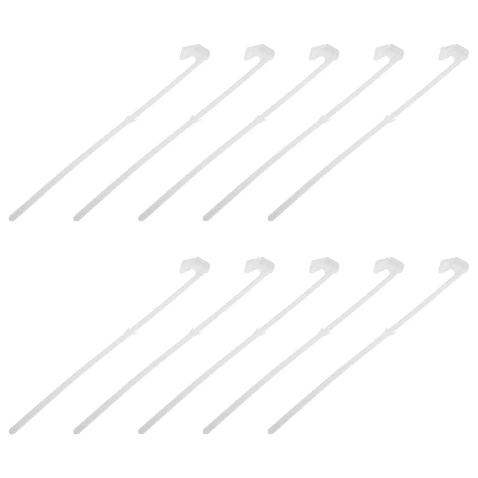 10Pcs Universal Car Window Flag Poles Plastic Clip-on Mount Strong Hold for Parade Road Rally Patriotic Car Flag Banner Holder