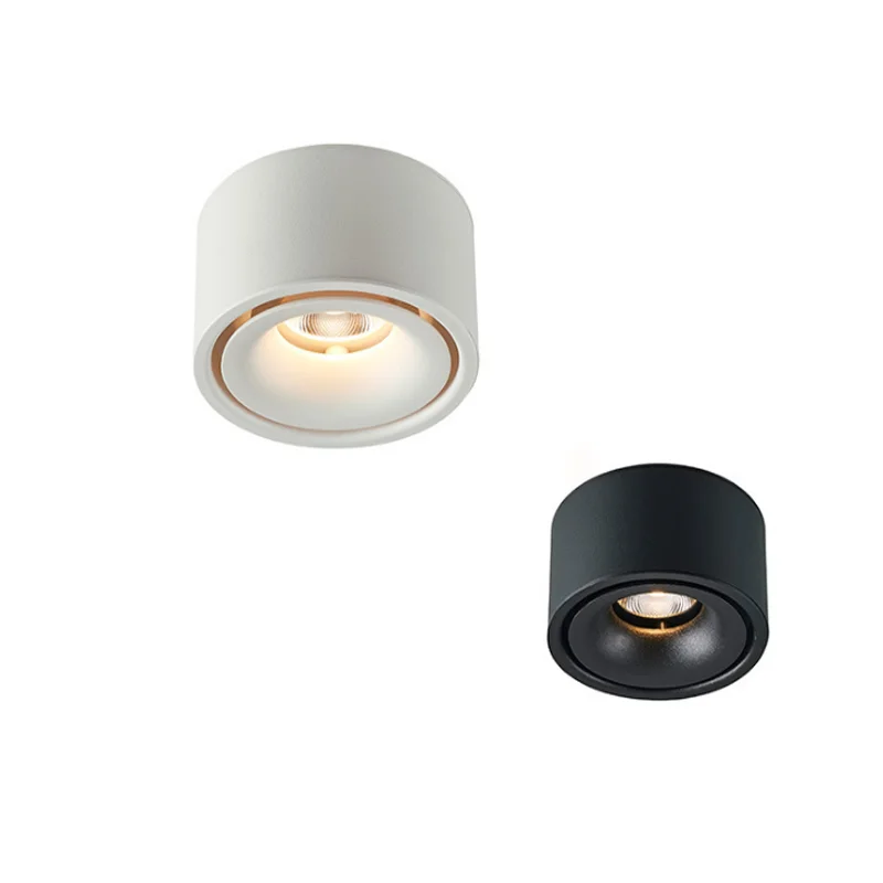 Downlights LED Dimmable Montado em Superfície Redonda, Lâmpadas de Teto, Spot Light, Casa e Negócios, COB, 12W, 15W, AC 110V, 220V