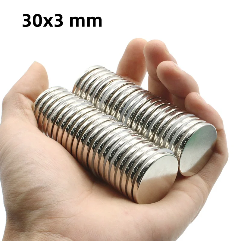 يمكن استخدام مغناطيس دائري مقاس 30 × 3 مم بمرونة لمرفق الثلاجة وتثبيت المستندات المكتبية والحرف اليدوية مقاس 30 × 3 مم #2