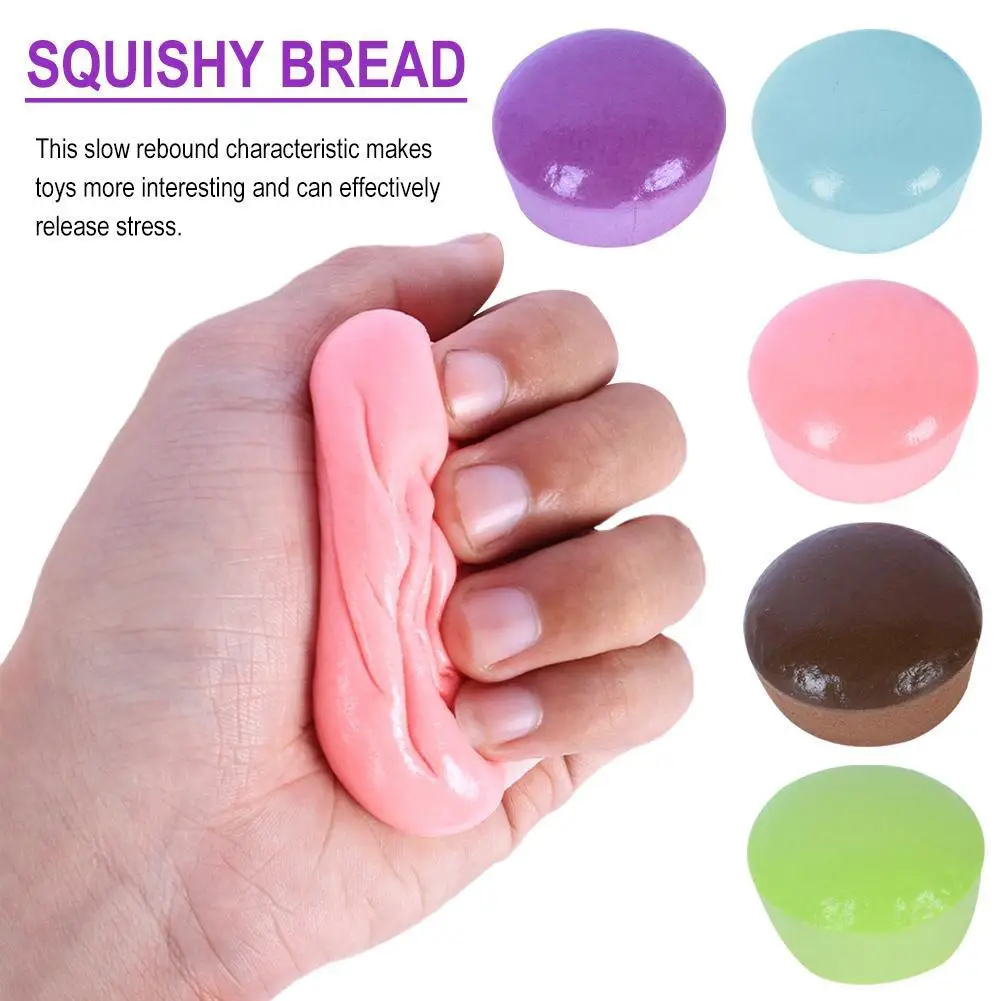 Color Cake Slow Rebound Pinch Decompression Vent Toy Mini Slow Rising Toys 1PCS