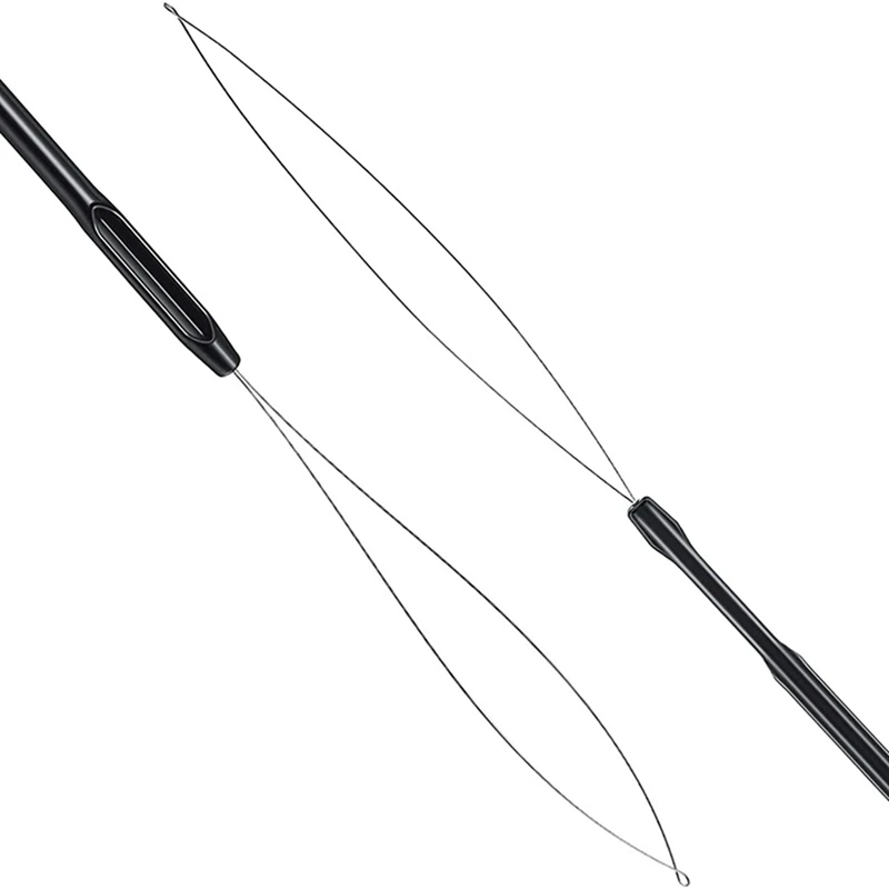 30 قطعة الشعر التمديد حلقة عراف هوك أداة و حبة أداة الأسود حلقة عراف ل تمديد الشعر أو ريشة موسع