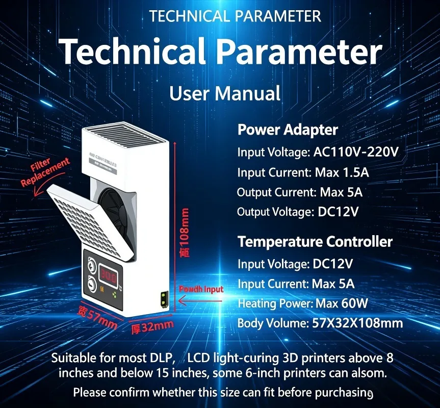 

Контроллер термостата для принтера, предотвращающий сбои печати, очистка воздуха