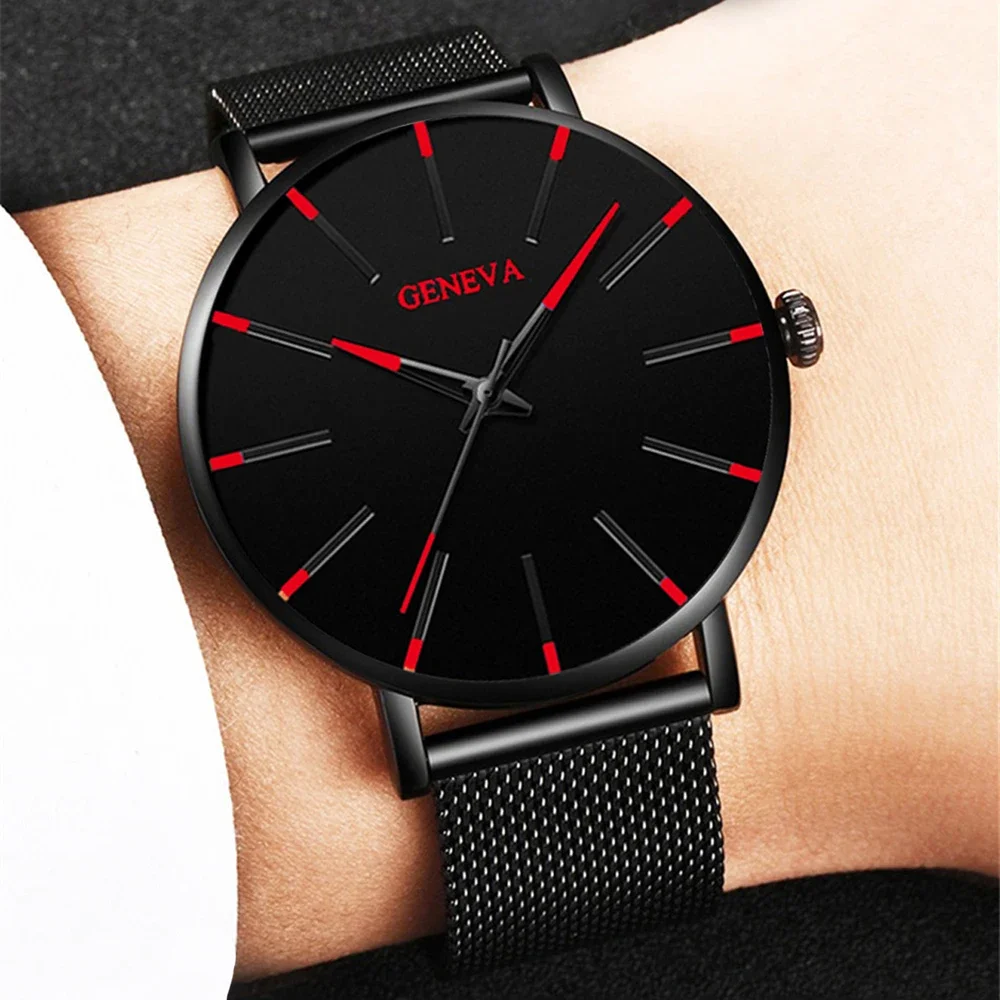 Mens Luxury Quartz Wristwatch Luminous Clock Men Fashion Business Watches Male Casual Black Bracelet Watch