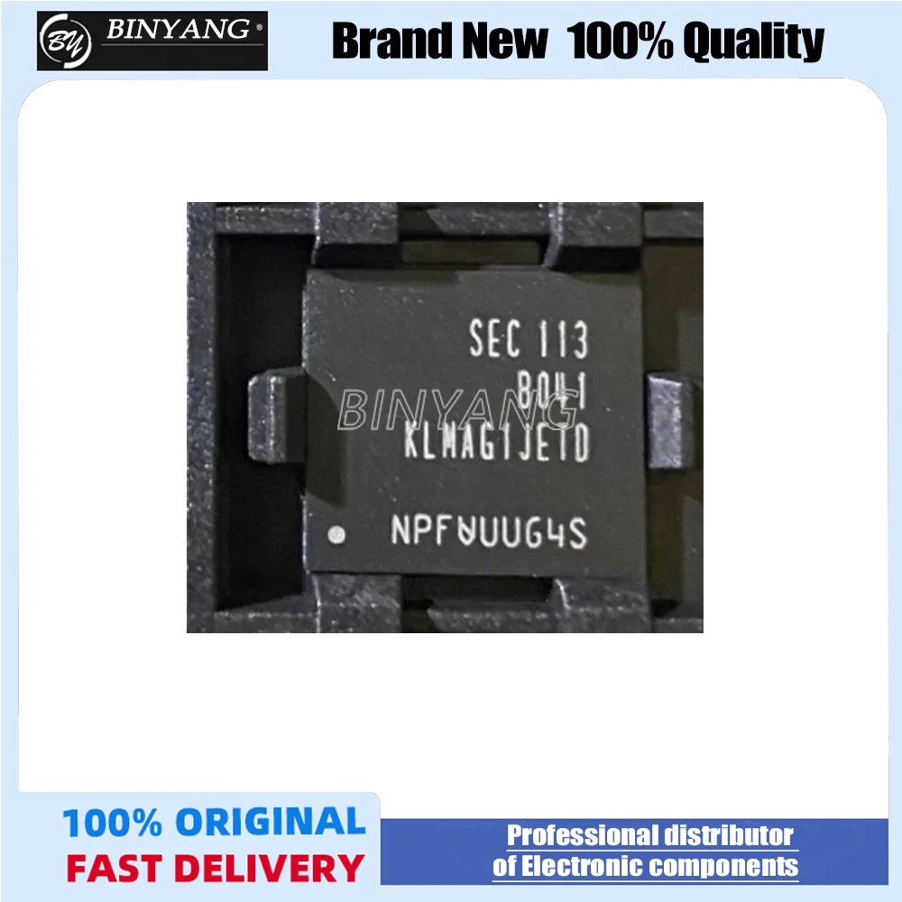 New original KLMAG1JETD-B041 16G EMMC 5.1 version font memory chip
