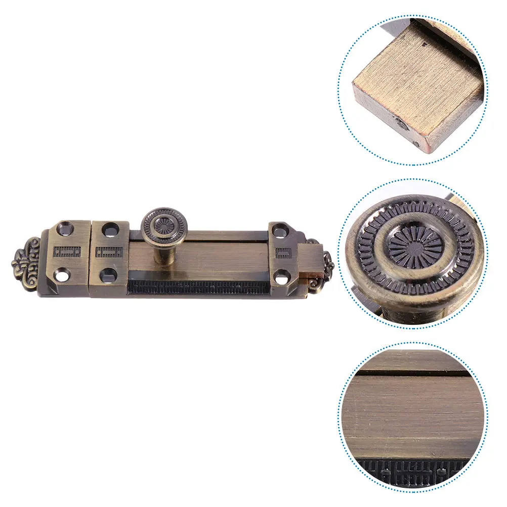 

Vintage Zinc Alloy Slide Door Bolt Latch Large Gate Security Lock Heavy Duty Safety for Sliding Bathroom Kitchen Doors