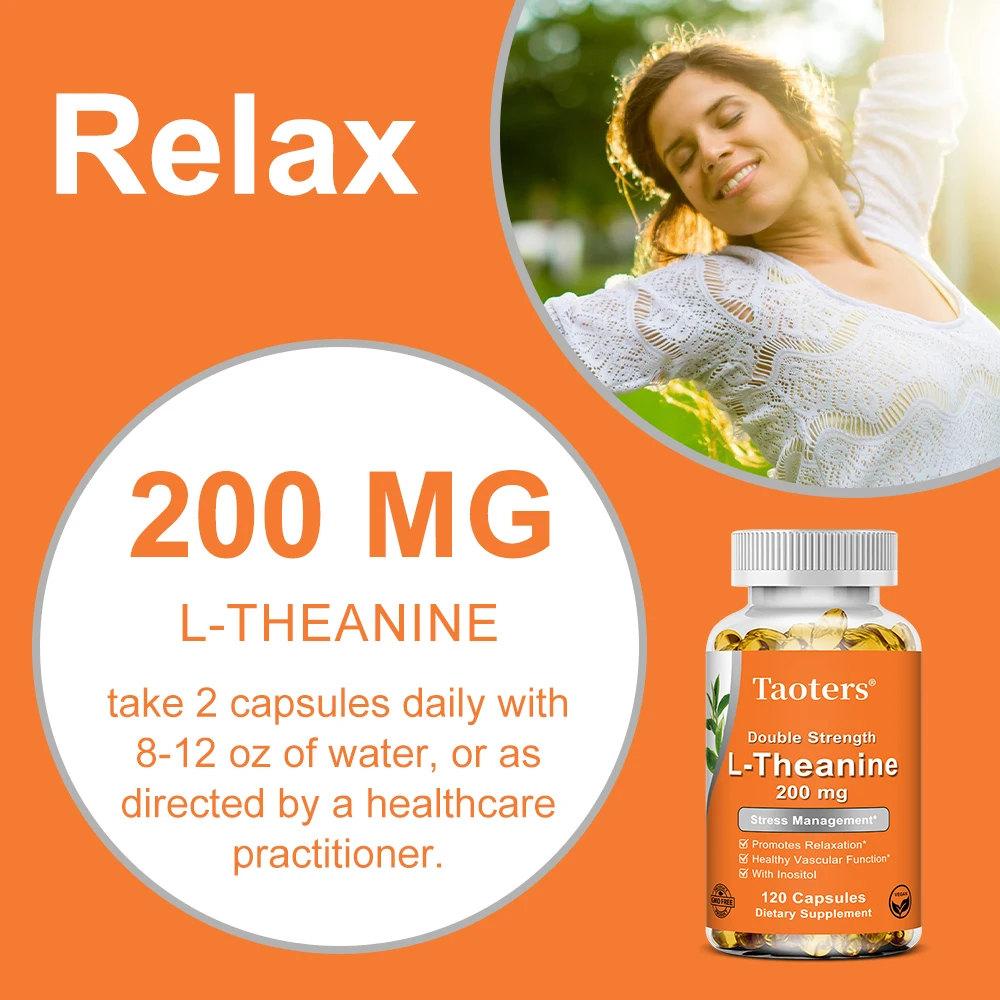 L-Theanine 200 ملجم، مع مكمل NAC ودعم المزاج - مضاد للأكسدة، يحسن جودة النوم، ويعزز الوظيفة المعرفية #6