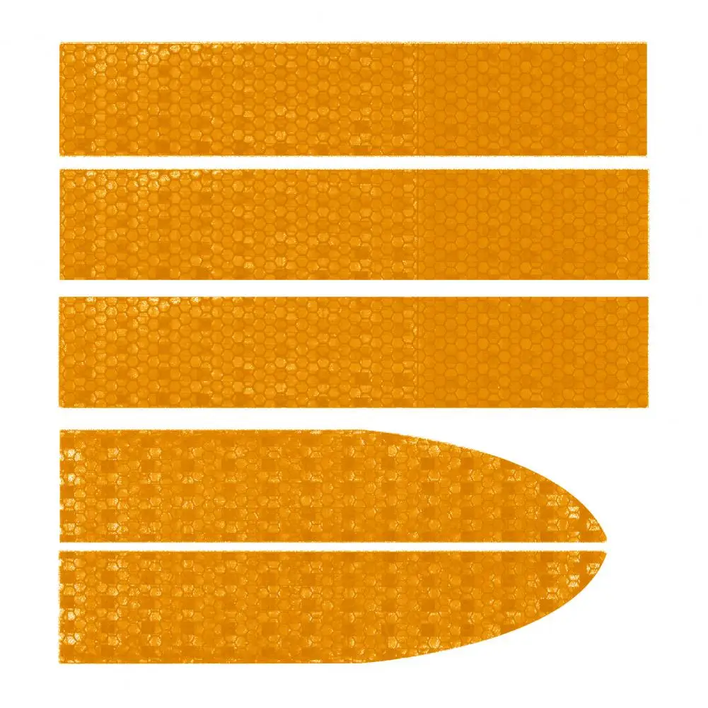 Long-distance Reflection Stickers Reflective Car Stickers Set Warning Stripes for Rear Trunk Fender Waterproof Anti-collision