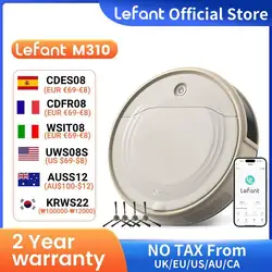 Lefant M310 Robot Vacuum Cleaner 4500Pa Suction,180 Minutes,Precisely Avoids Obstacles,Ideal for Hair,Hard Floor