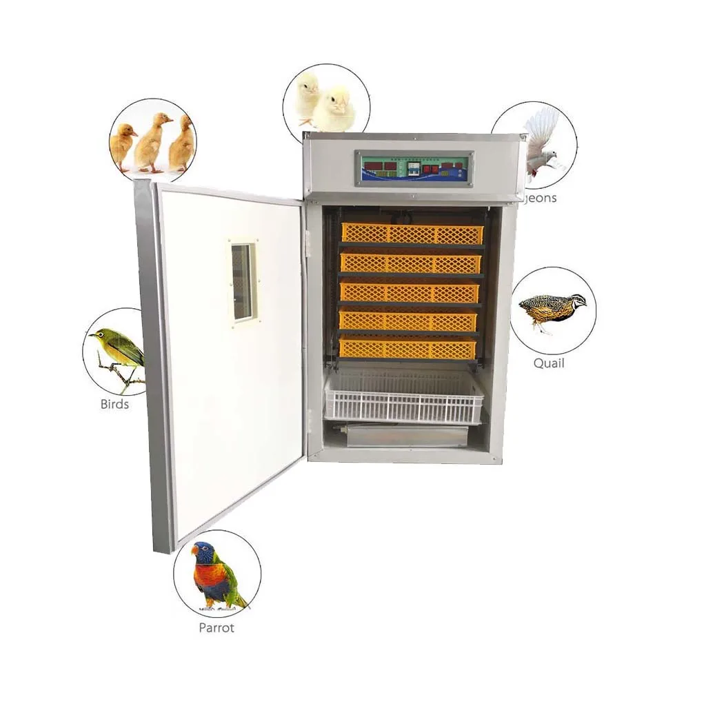 

Export To Africa! Automatic Hatching 440 Chicken Bird Fowl Egg Incubator Hatcher Combined Machine HJ-IH440