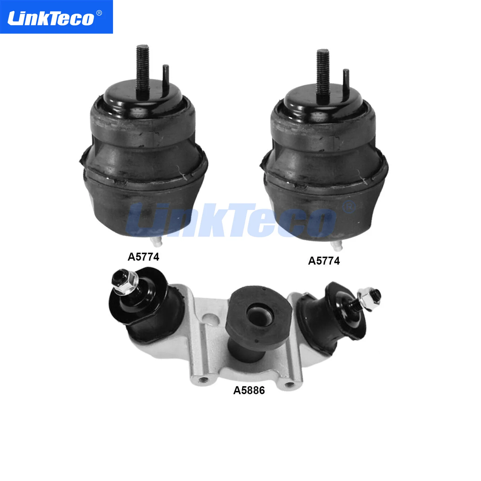 

Front LH, RH Eng Mounts Rear Trans Mounts For Cadillac