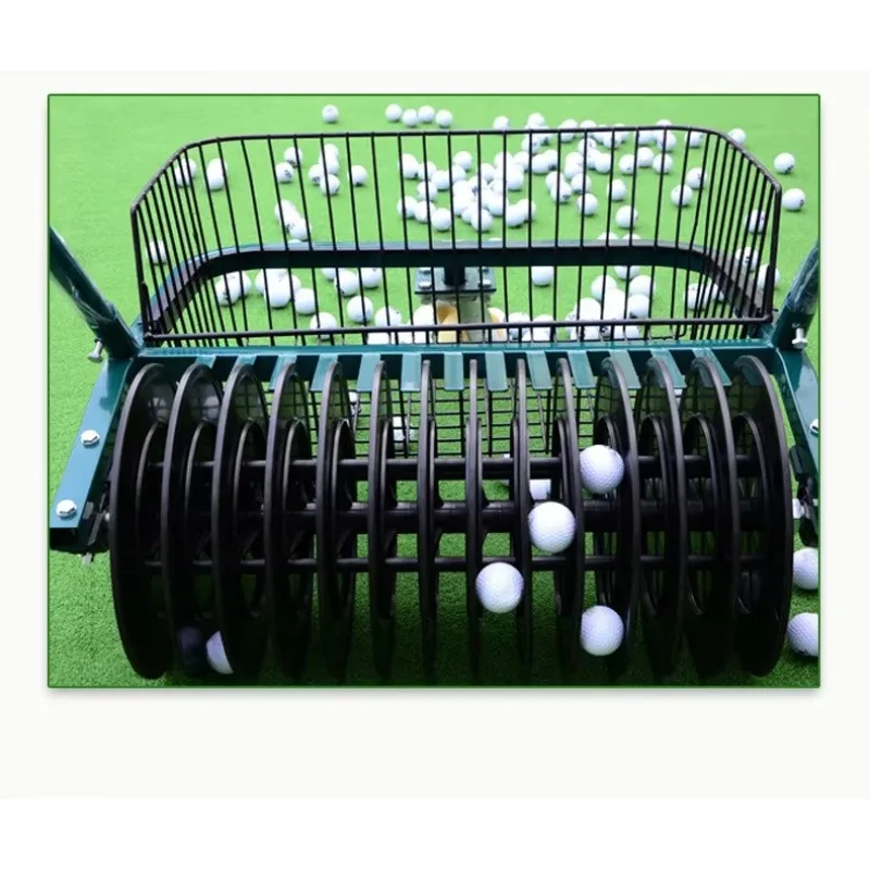 Fotografia 5: Carrinho de Golfe Manual para Coleta de Bolas - Equipamento para Campo de Prática de Golfe