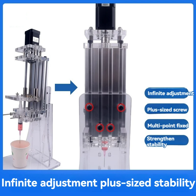 Injection Micro Pump Vertical Syringe  Injection Propulsion  Laboratory Liquid Drip Machine High Thrust