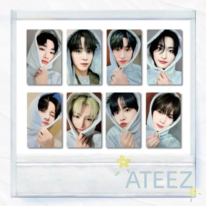

KPOP ATEEZ THE WORLD EP.FIN:WILL Album Hoodie Ver Selfie Cards Hongjoong Yunho San Mingi Fashion Photocards Fans Collectibles