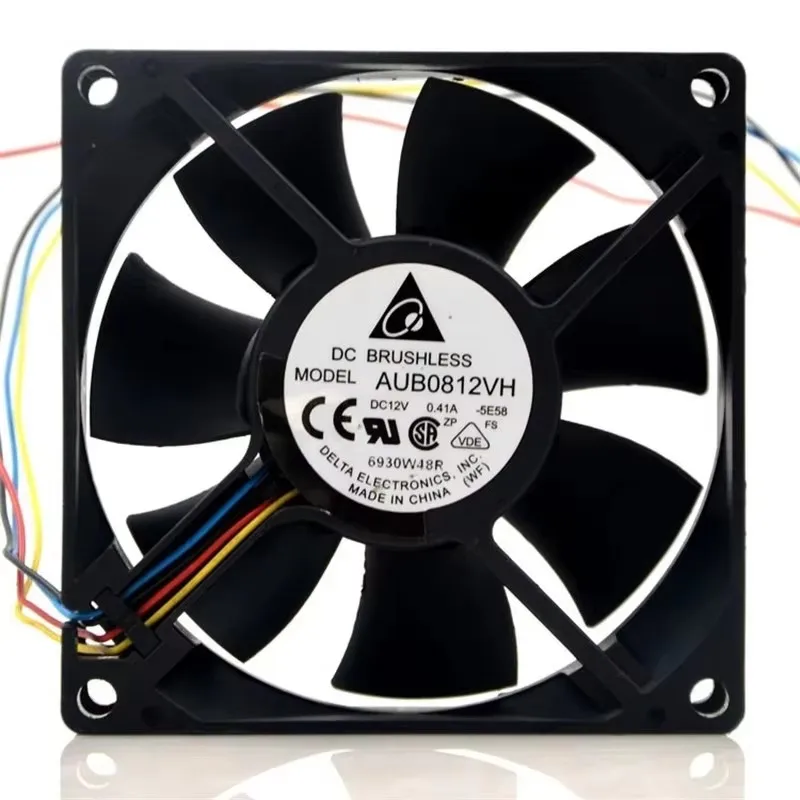 

Original AUB0812VH 80 * 80 * 25MM 12V 0.41A 8CM 4-wire chassis power supply CPU Cooling fan