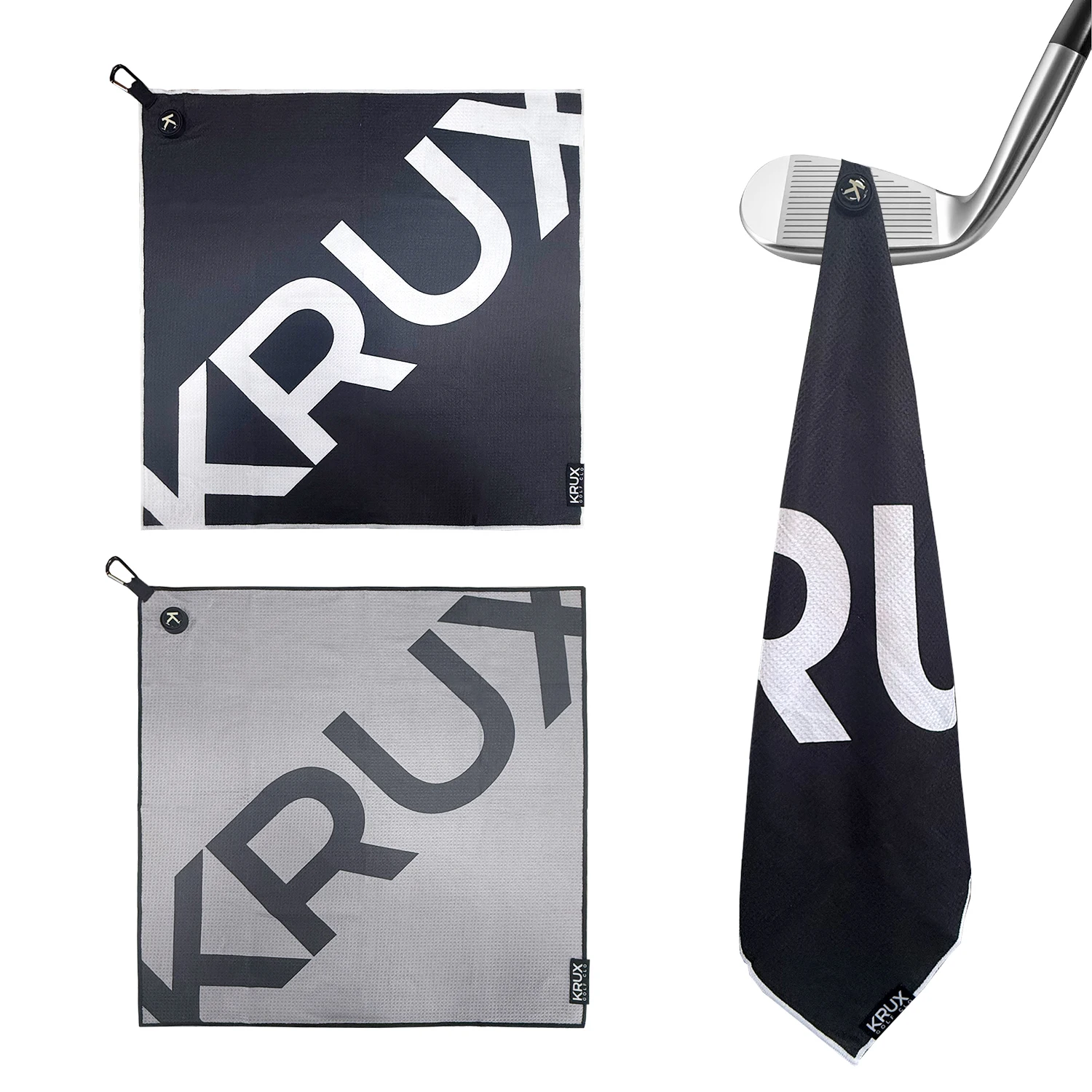 1pc Magnetic Golf Towel, Microfiber Golf Towel with Deep Waffle Pockets, Industrial Strength Magnet for Strong Hold to Golf Cart