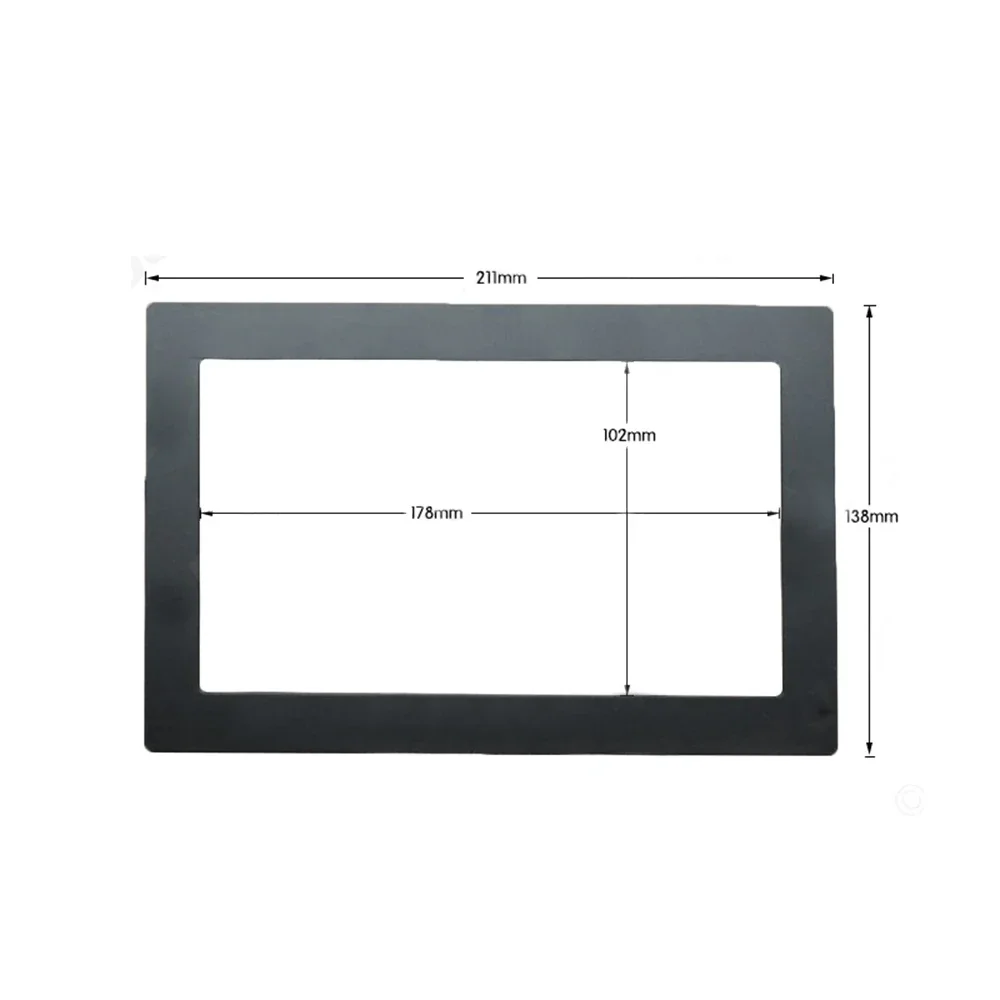 Auto Radio Player Decorative Frame Panel 2DIN Car Frame Set For Dash Replacement Fits Double DIN Car Radio Players