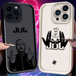 Rapper Jul Case for iPhone 16 15 14 13 12 11 Pro Max XS X XR 8 7 6S 6 Plus SE 2020 Liquid Soft Silicone Shockproof Cover Funda