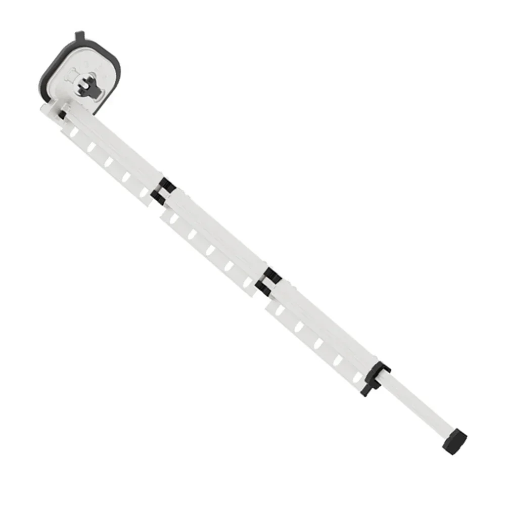 

Wall Mounted Foldable Shower Curtain Rod with Suction Cups for Space Saving Bathroom Laundry Balcony Closet Use