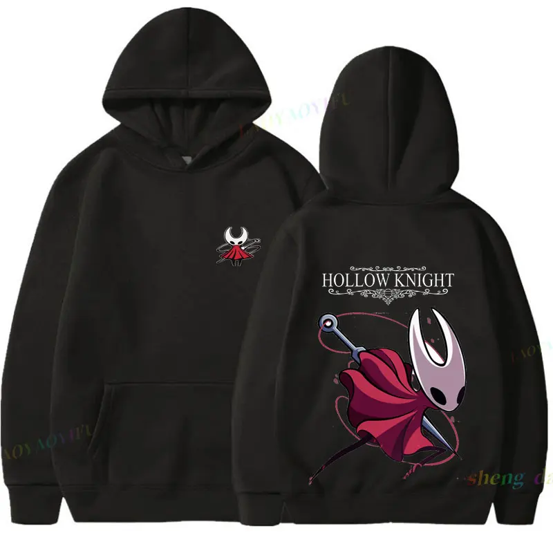 Bluza polarowa inspirowana Hollow Knight, przytulna odzież dla graczy, idealny prezent dla graczy, unikalna, stylowa i wygodna odzież z motywem gier wideo.
