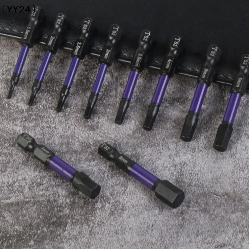 10-Piece Impact S2 Steel Star-Shaped Drill Bit Set Strong Magnetic High Hardness Rust-Proof Impact-Resistant For Power Tools