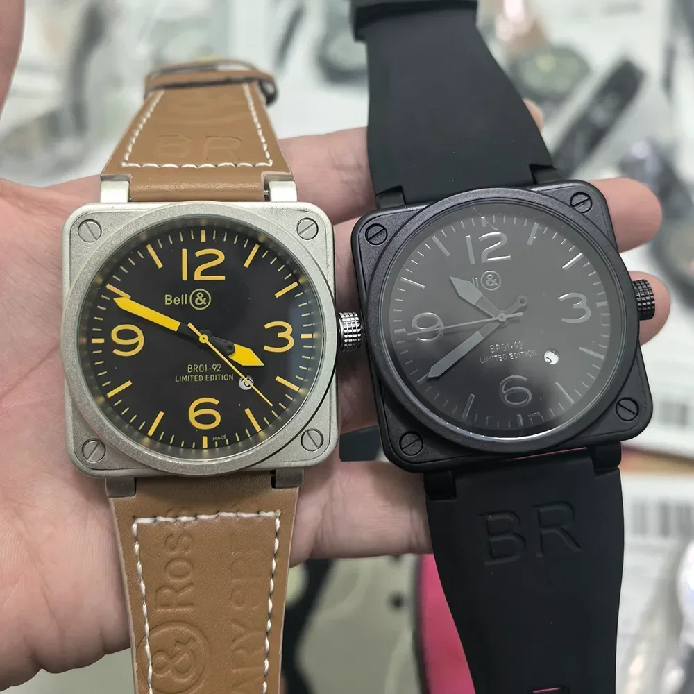BUEN 888 Relojes de marca originales y nuevos para hombre, reloj mecánico automático cuadrado de alta calidad, relojes de negocios AAA para hombre