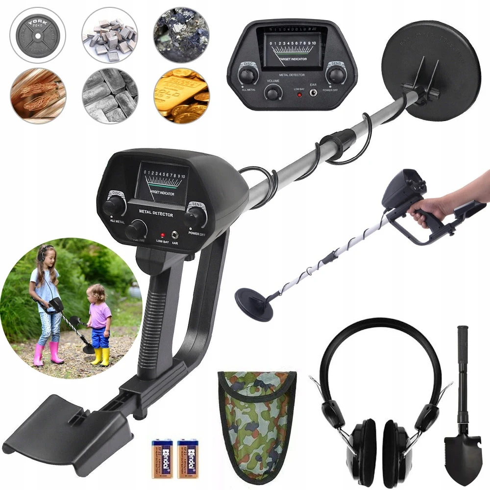 Treasure Hunter Metal Detector GTX4030 Pro Professional Gold Pinpointer Underground Detector High Sensitivity Metal Finder Seeker Data Show and Back Light Function Two Modes: The Built-in Speaker or External Headphones